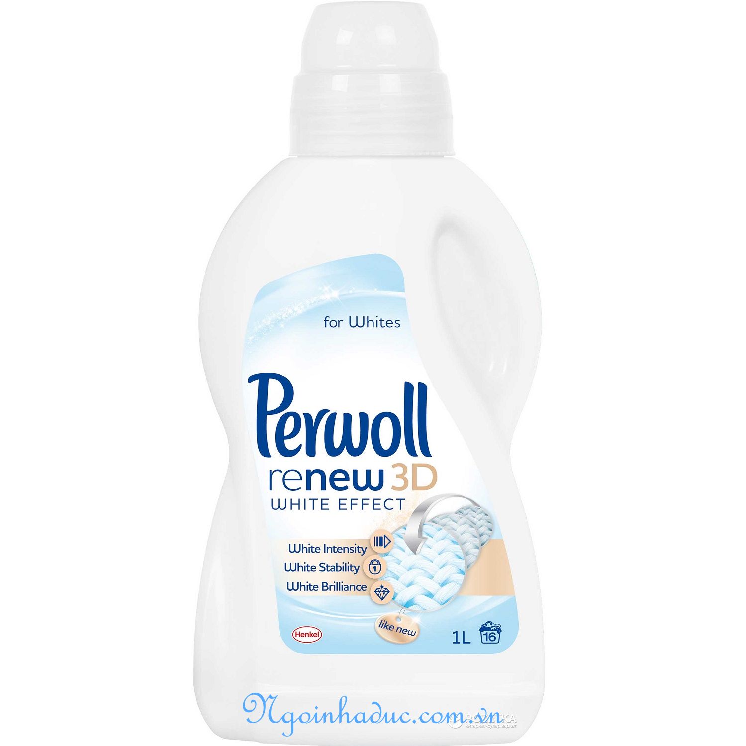Nước giặt quần áo trắng Perwoll 3D (1L)