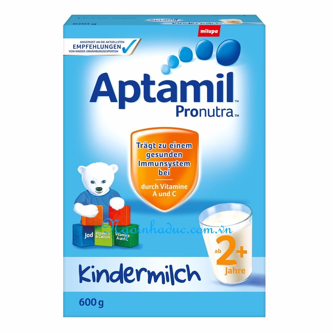 Sữa bột Aptamil 2+ (Đức) 600g