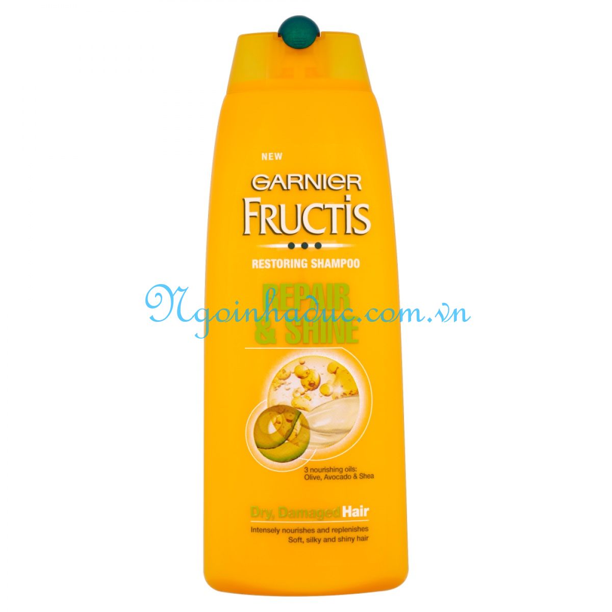 Dầu gội Fructis Repair & Shine (vàng) 250ml (Tóc khô & hư tổn)