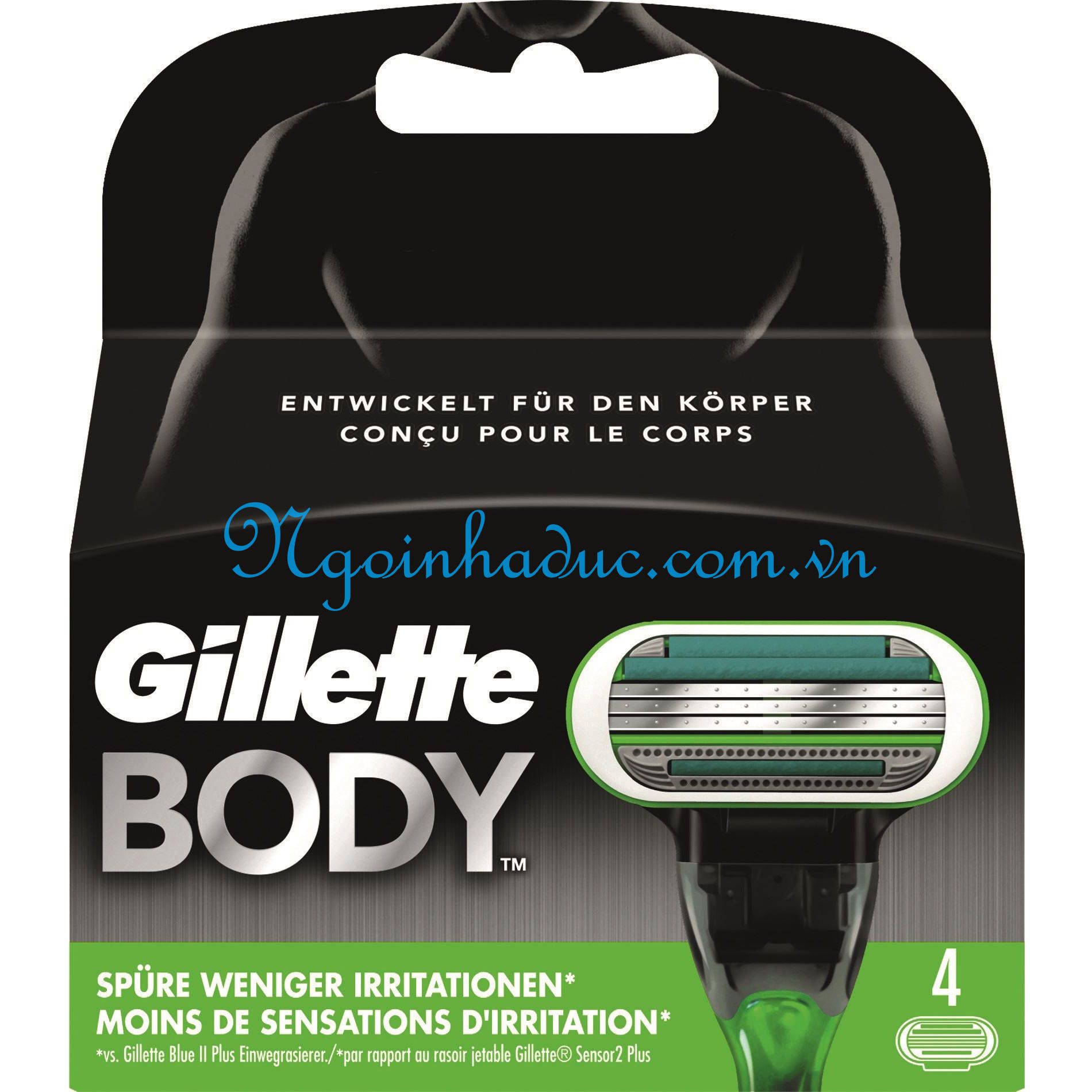 Lưỡi dao cạo Gillette Body (hộp 4c)