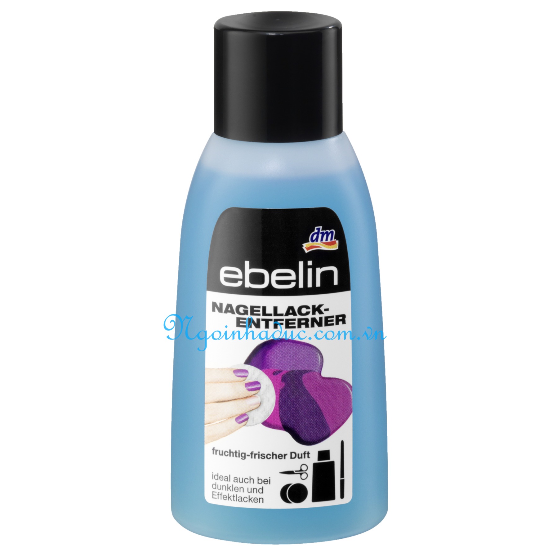 Nước tẩy móng tay Ebelin 125ml (xanh)