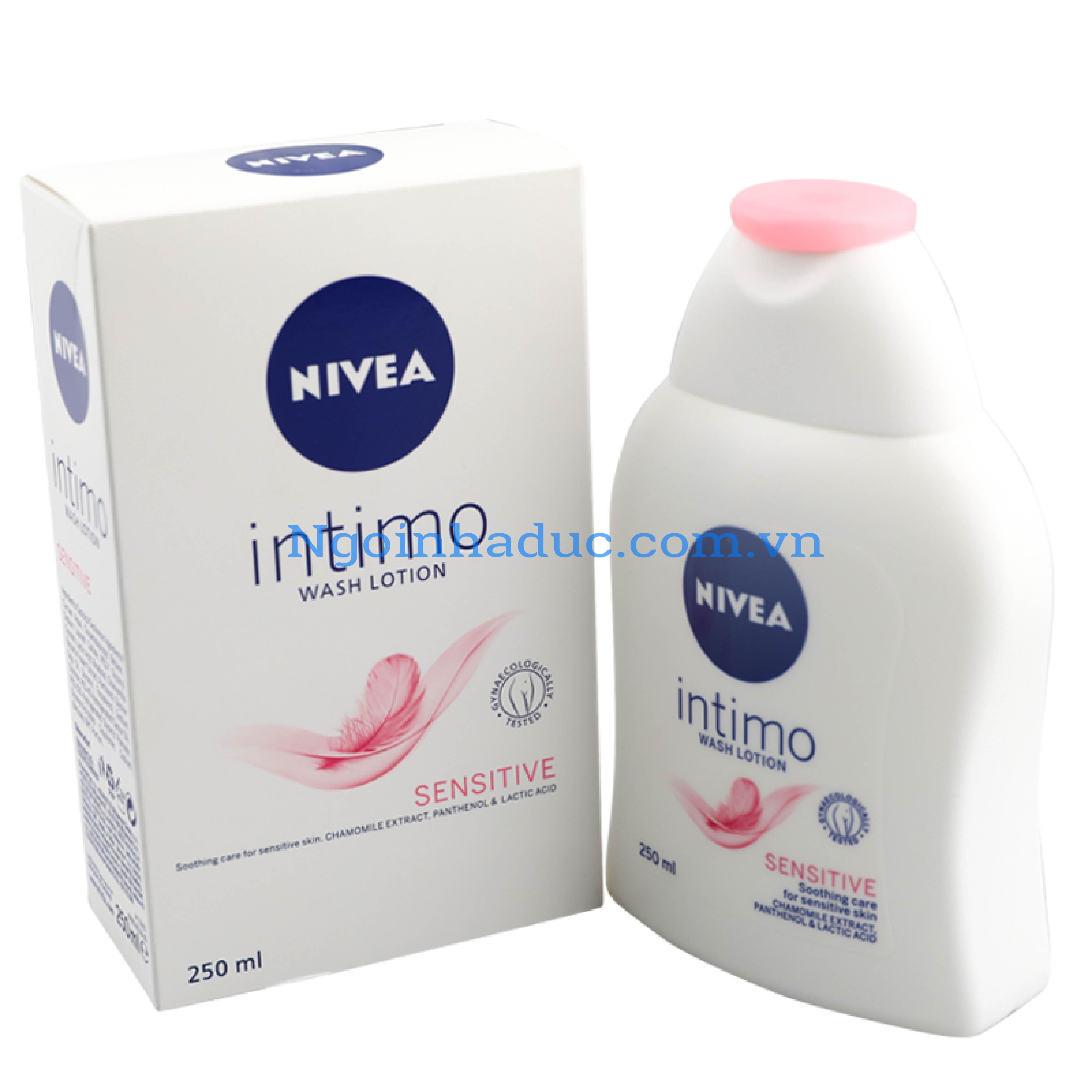 Dung dịch vệ sinh phụ nữ Nivea Intimo Sensitive 250ml (hồng)