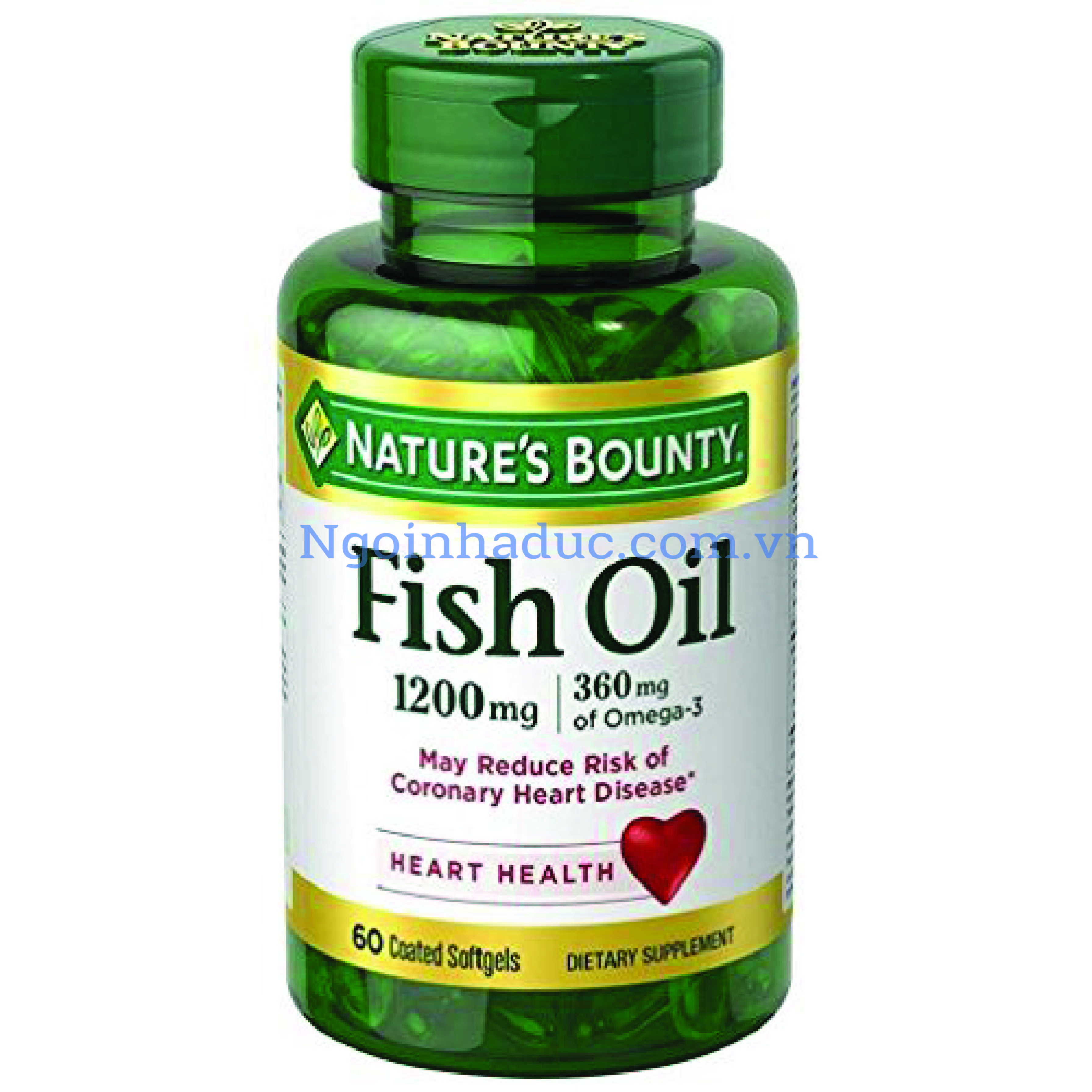 Viên dầu cá Fish Oil Omega 3 - Nature Bounty (1200mg - 180v)