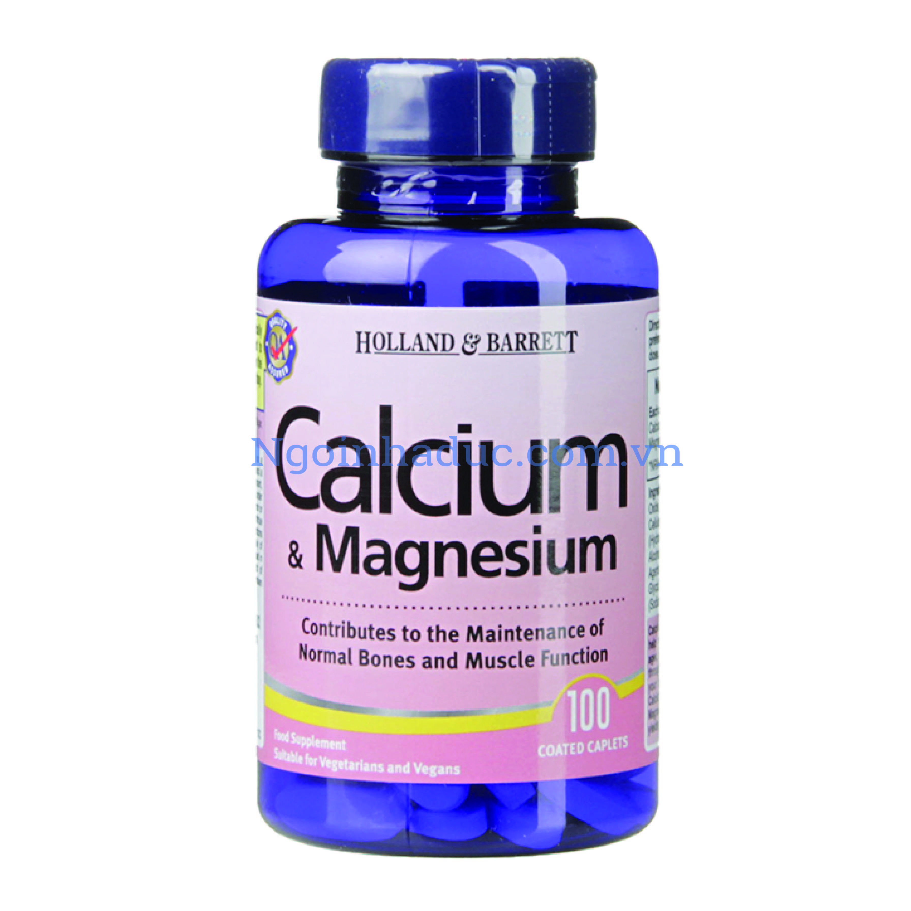 Viên uống Calcium Magnesium & Zinc 100v (Anh)