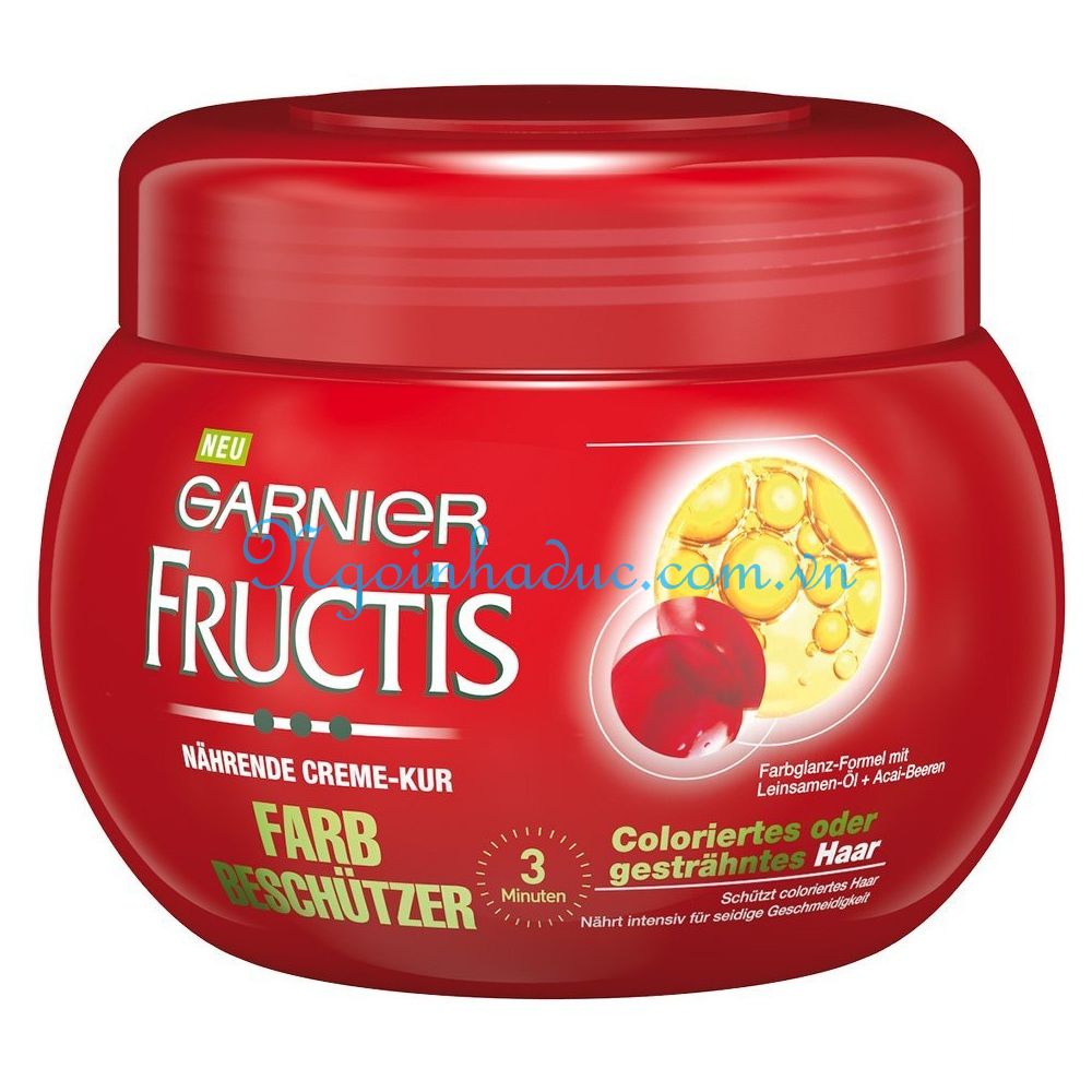 Dầu hấp Fructis 300ml đỏ (tóc nhuộm)