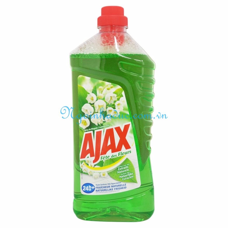 Nước lau sàn Ajax Brins de Muguet 1.25L (Hoa huệ chuông)