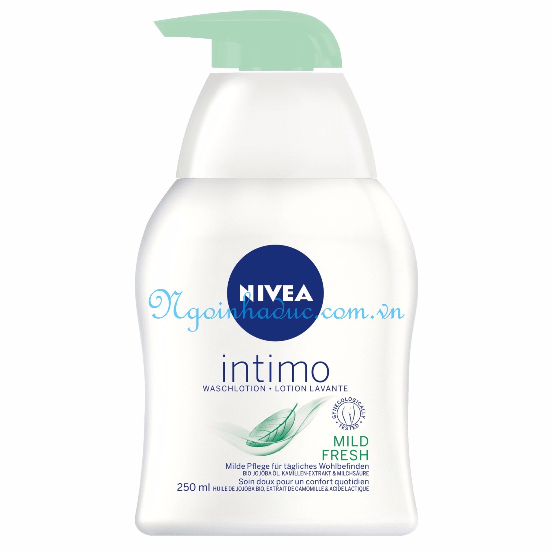 Dung dịch vệ sinh phụ nữ Nivea Intimo Mild Fresh 250ml (xanh)