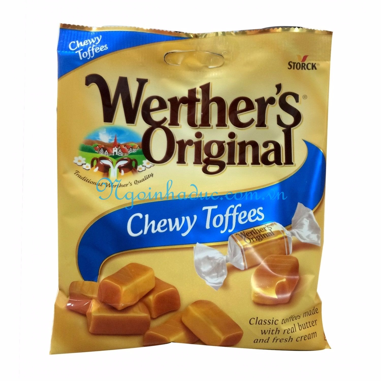 Kẹo Werther Original Chewy Toffees 80g (vị caramen mềm)