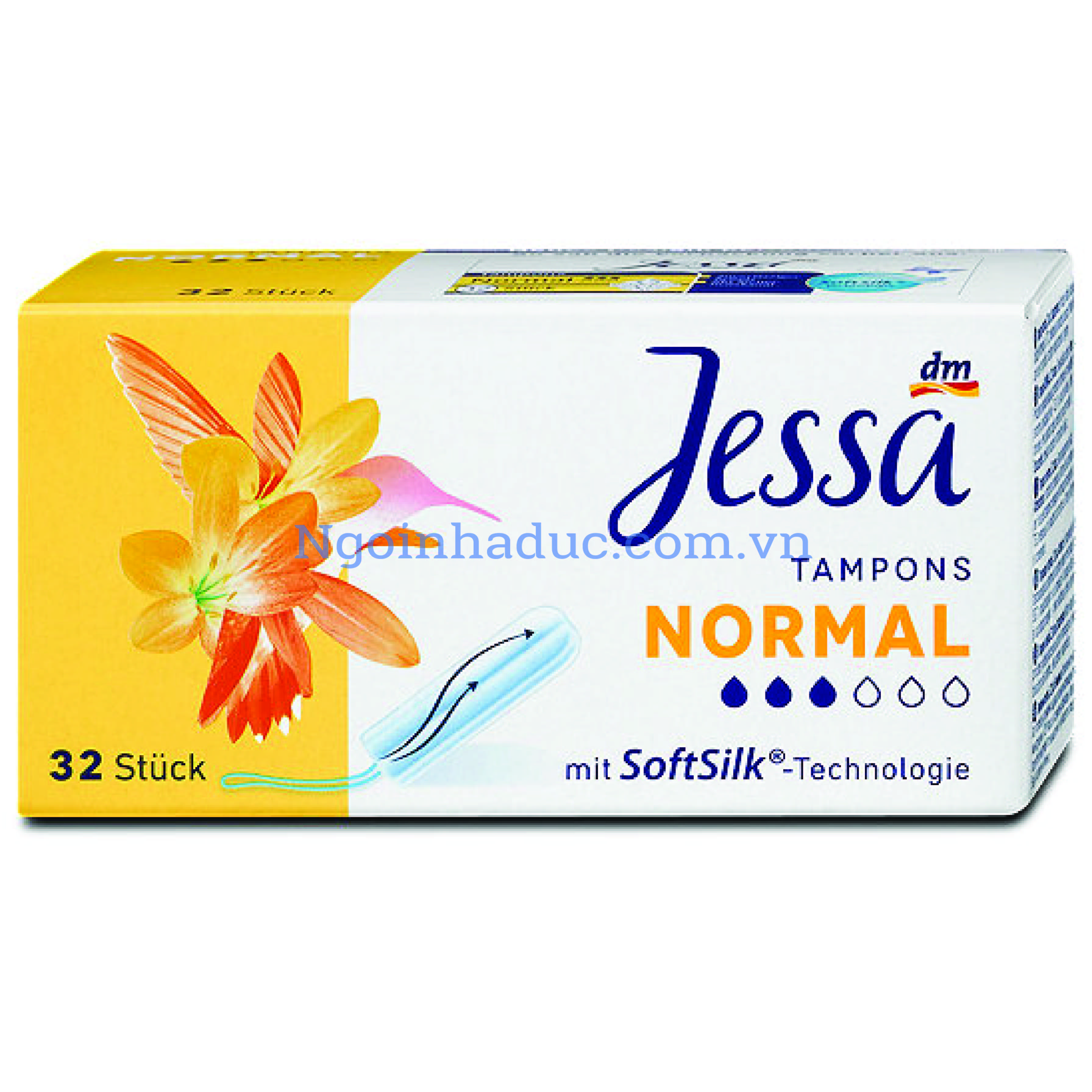 Băng vệ sinh tampon Jessa Normal 3 giọt (hộp 32c)
