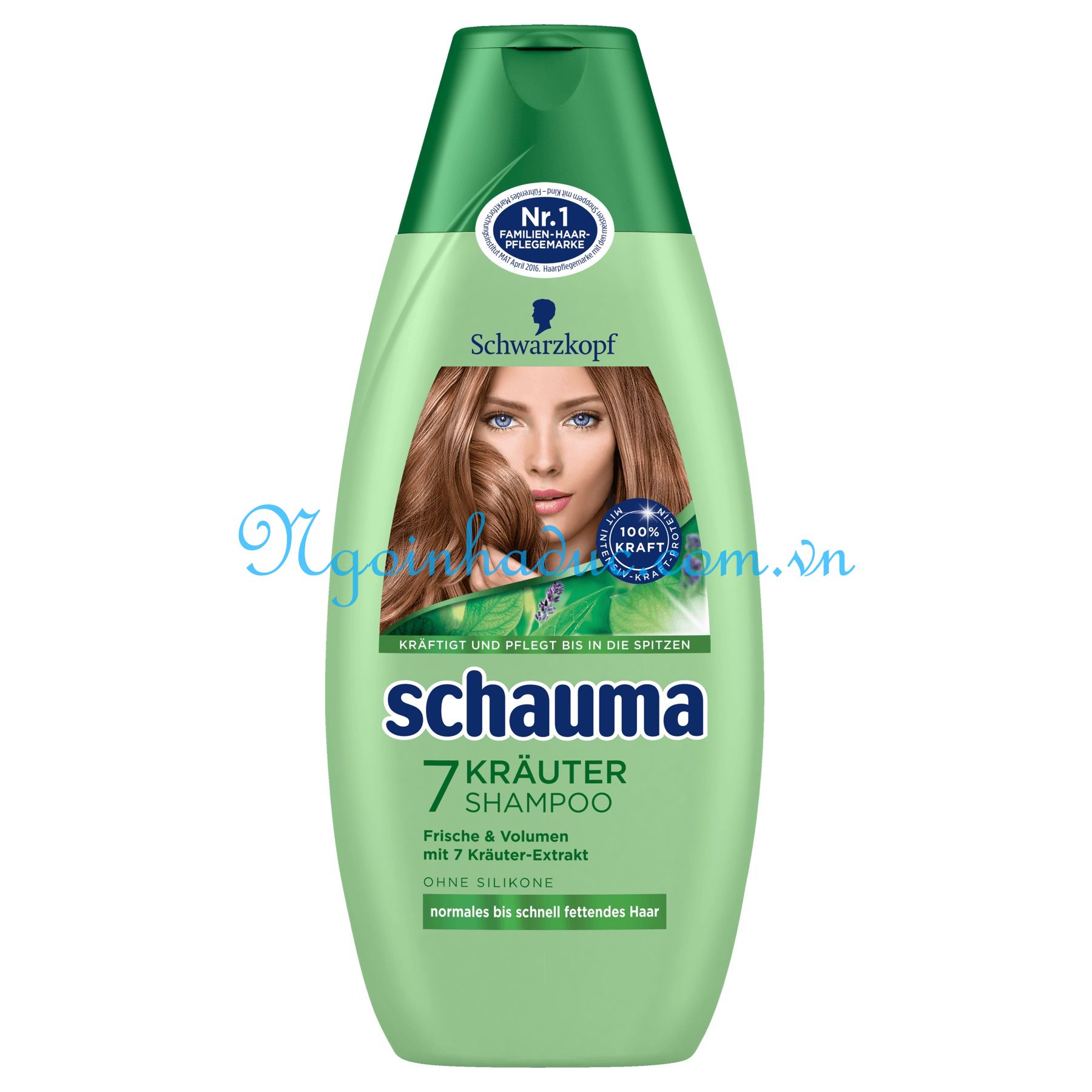 Dầu gội nữ Schauma 7 Krauter 400ml (Tóc dầu/làm bồng tóc)