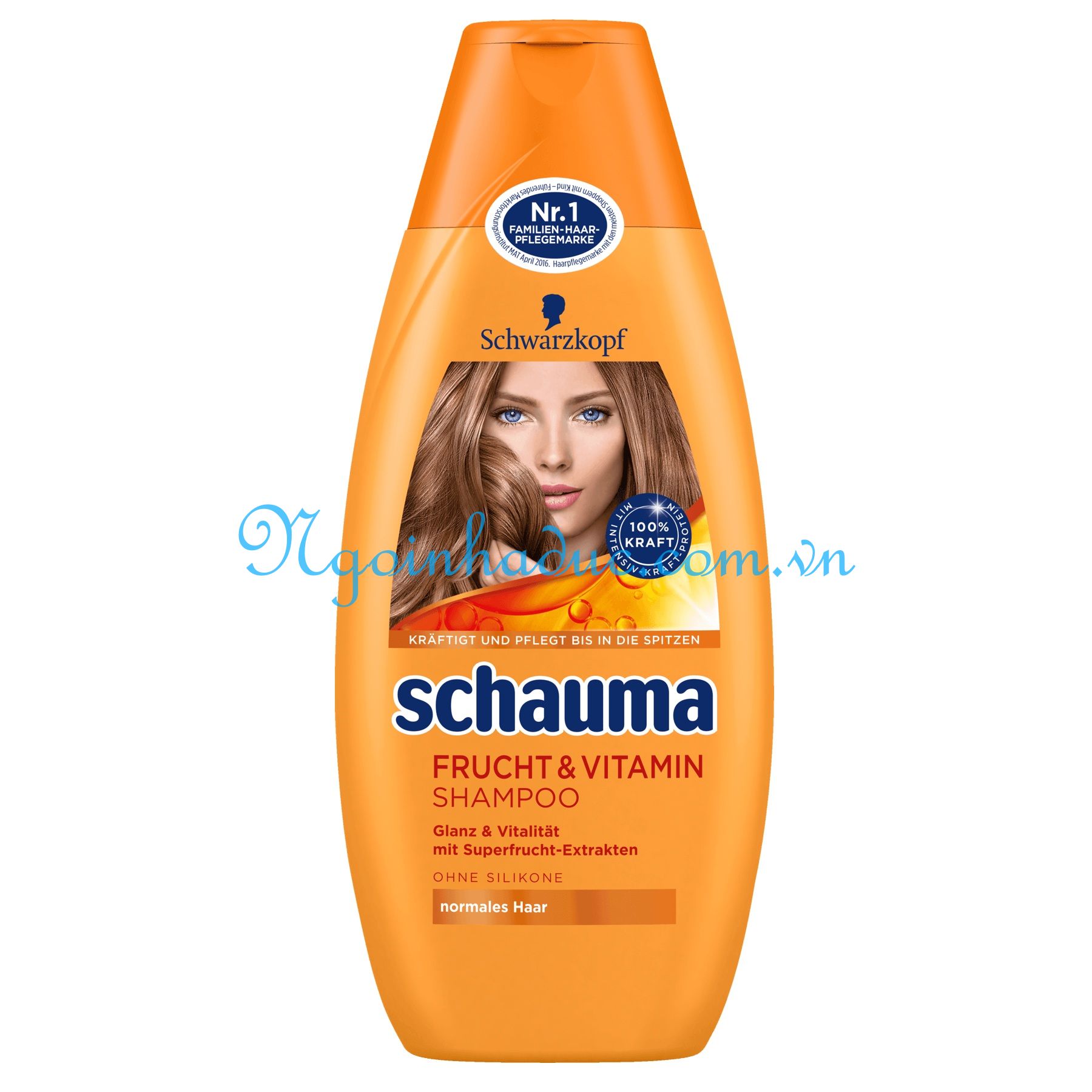 Dầu gội nữ Schauma Frucht & Vitamin 400ml (Tóc thường/làm óng tóc)