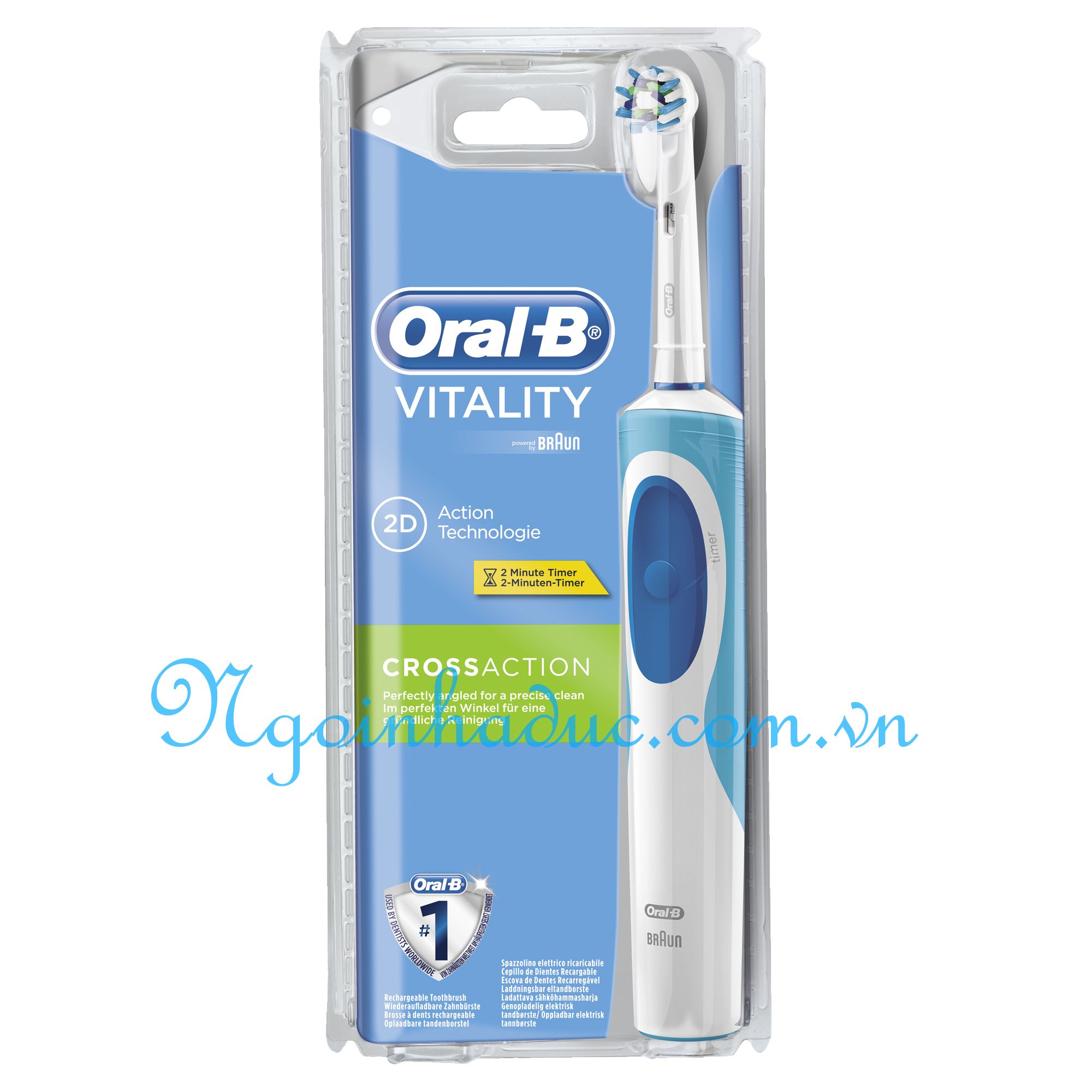 Bàn chải máy Oral-B Braun Vitality Cross Action 2D (sạc điện)