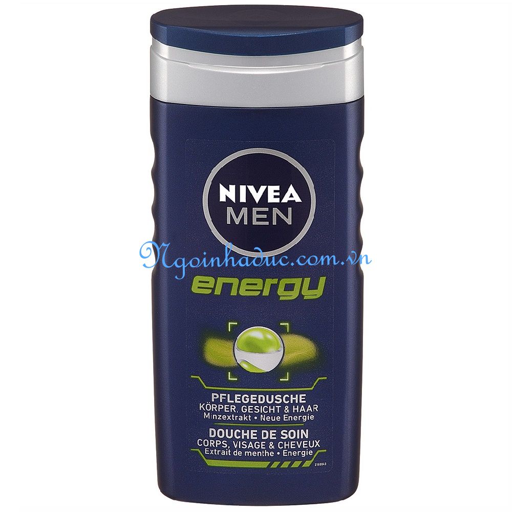 Sữa tắm gội/rửa mặt Nivea Men Energy 500ml