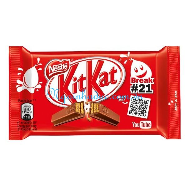 Socola Kitkat Nestle (đỏ - 41.5g)