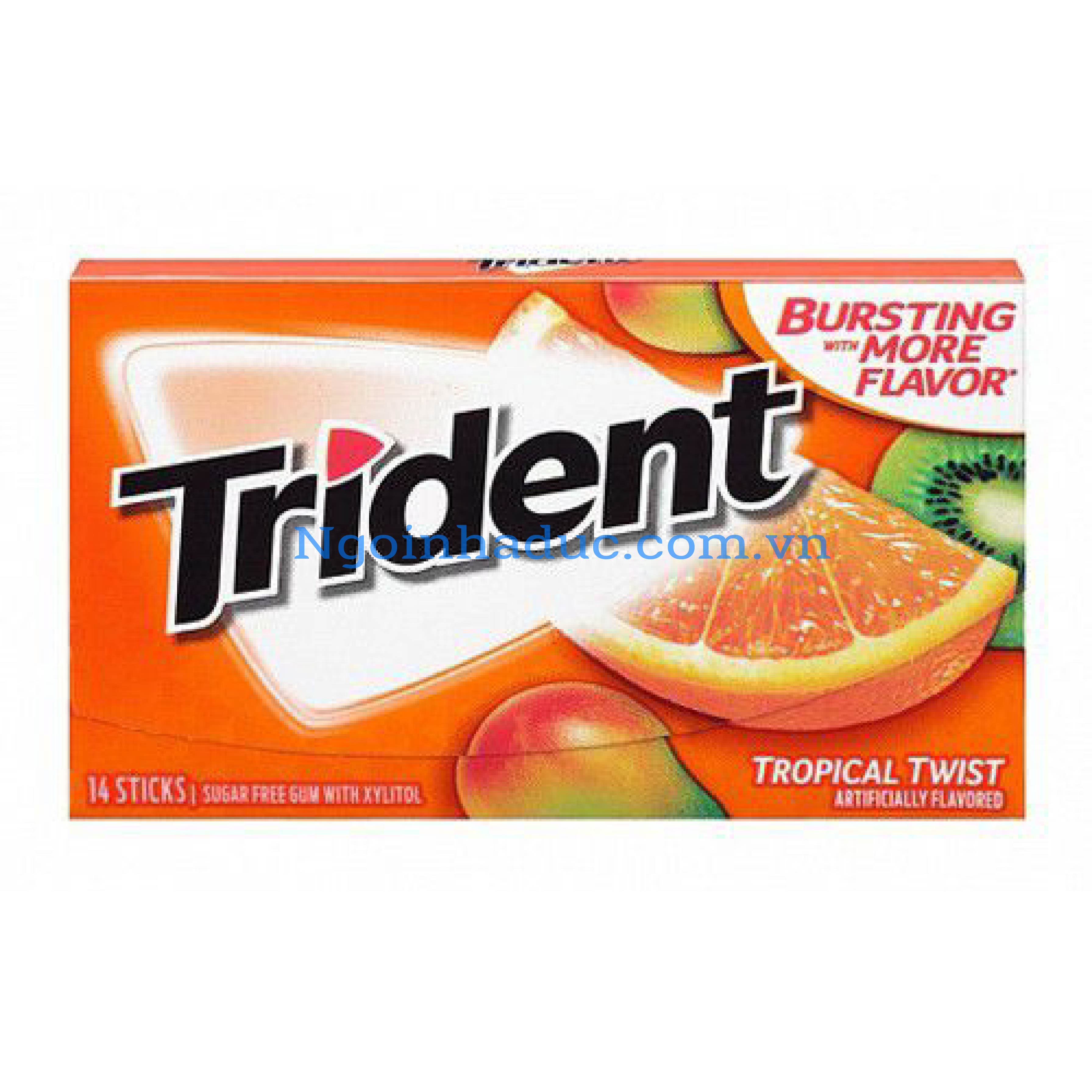 Kẹo cao su Trident (cam) (loại mới)