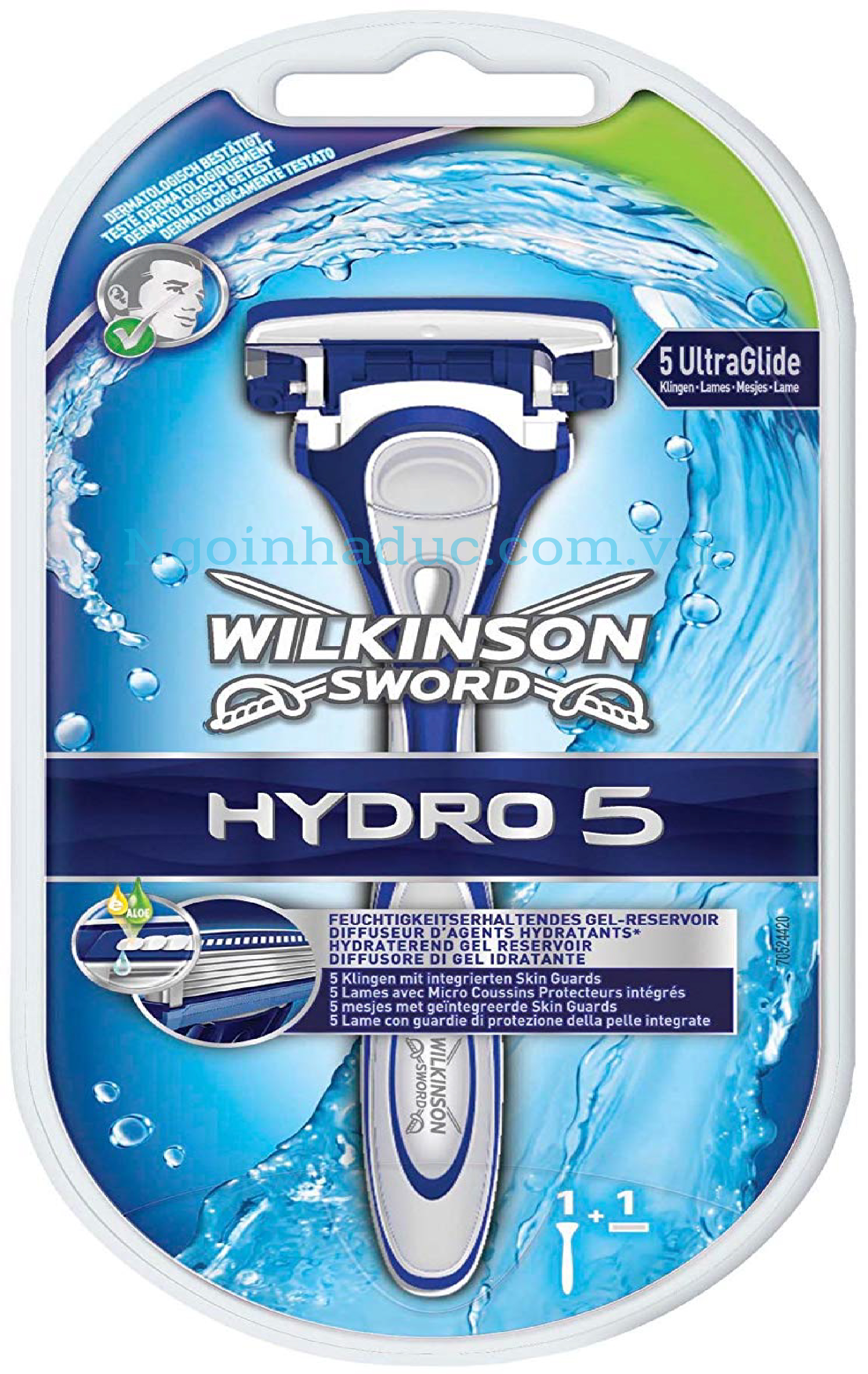Dao cạo râu Wilkinson Sword Hydro 5 (5 lưỡi - da thường)