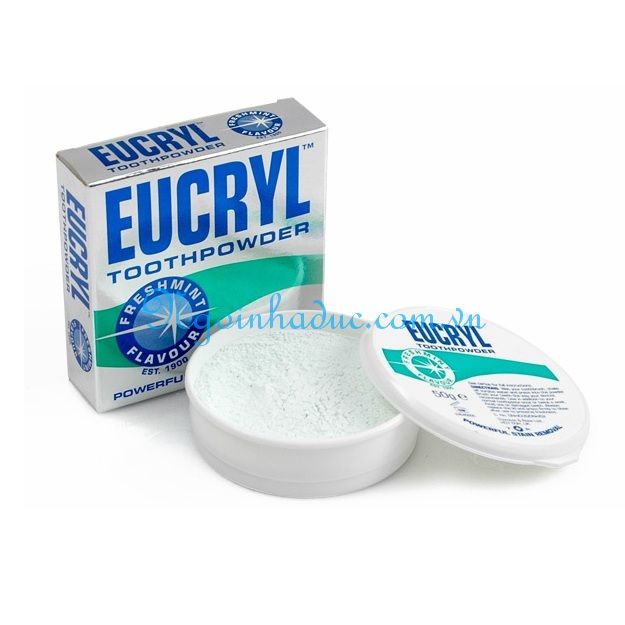 Bột tẩy trắng răng EUCRYL 50g (Anh)
