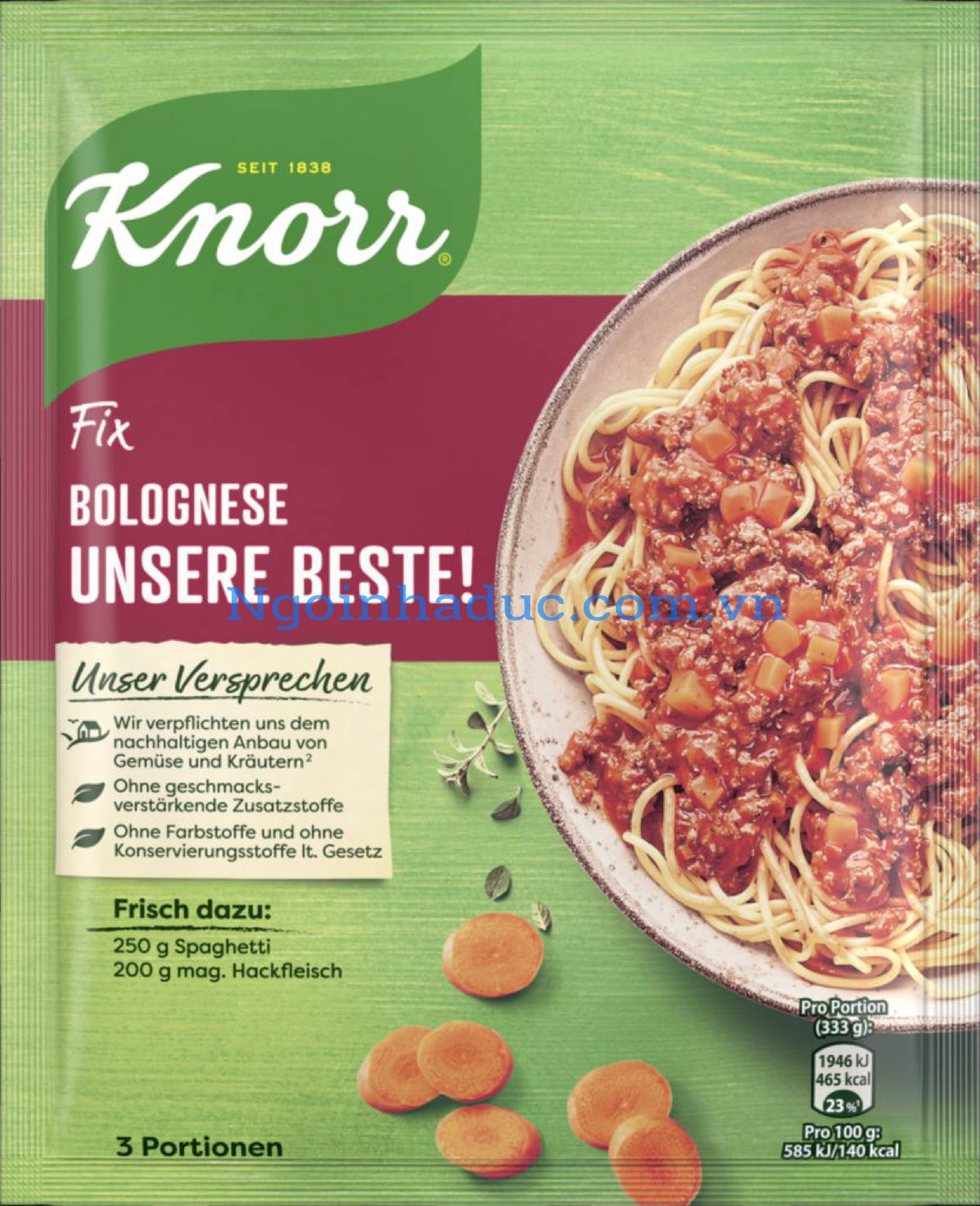 Sốt mỳ Ý Knorr