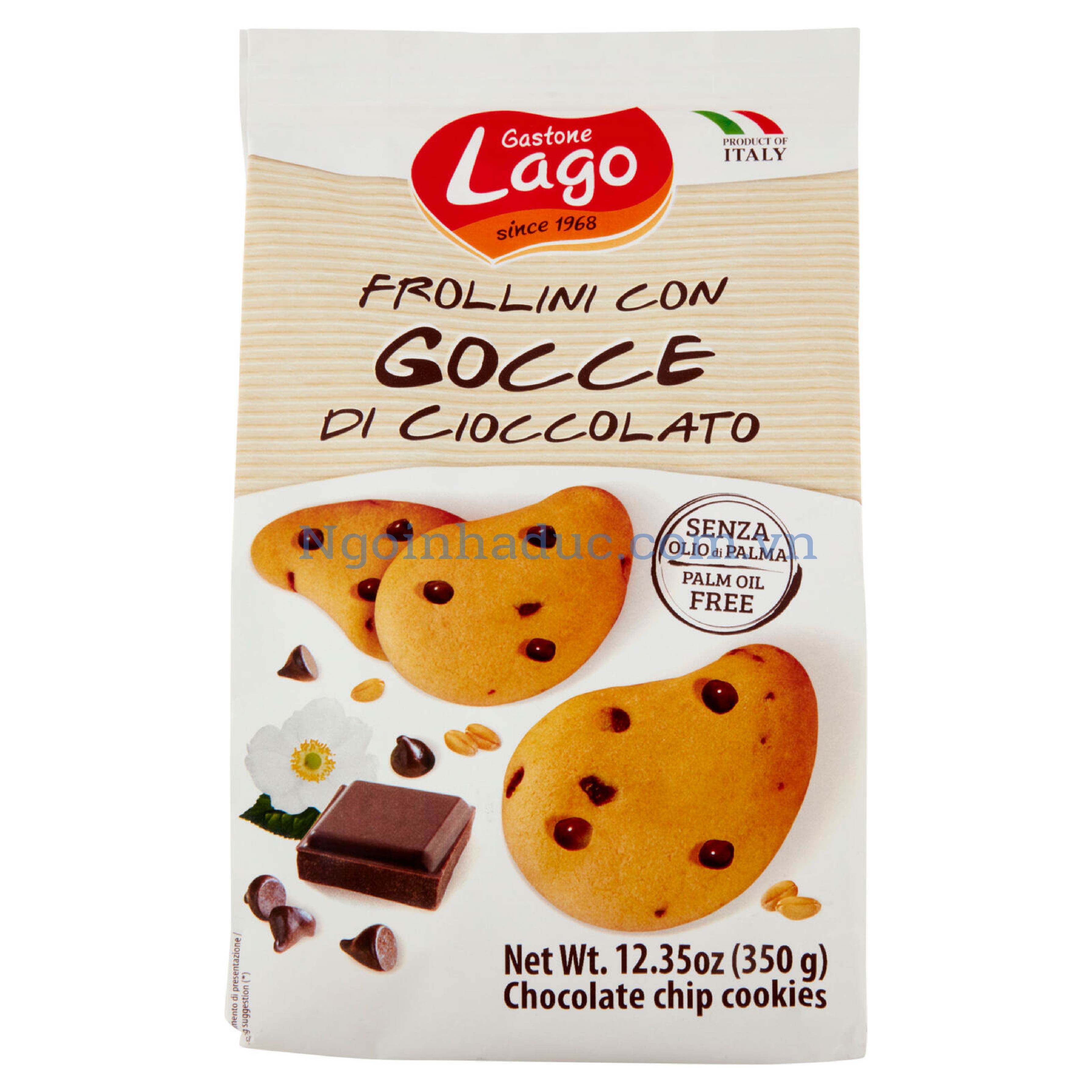 Bánh quy Lago Frollini Con Gocce Di Cioccolato 350g (Ý)