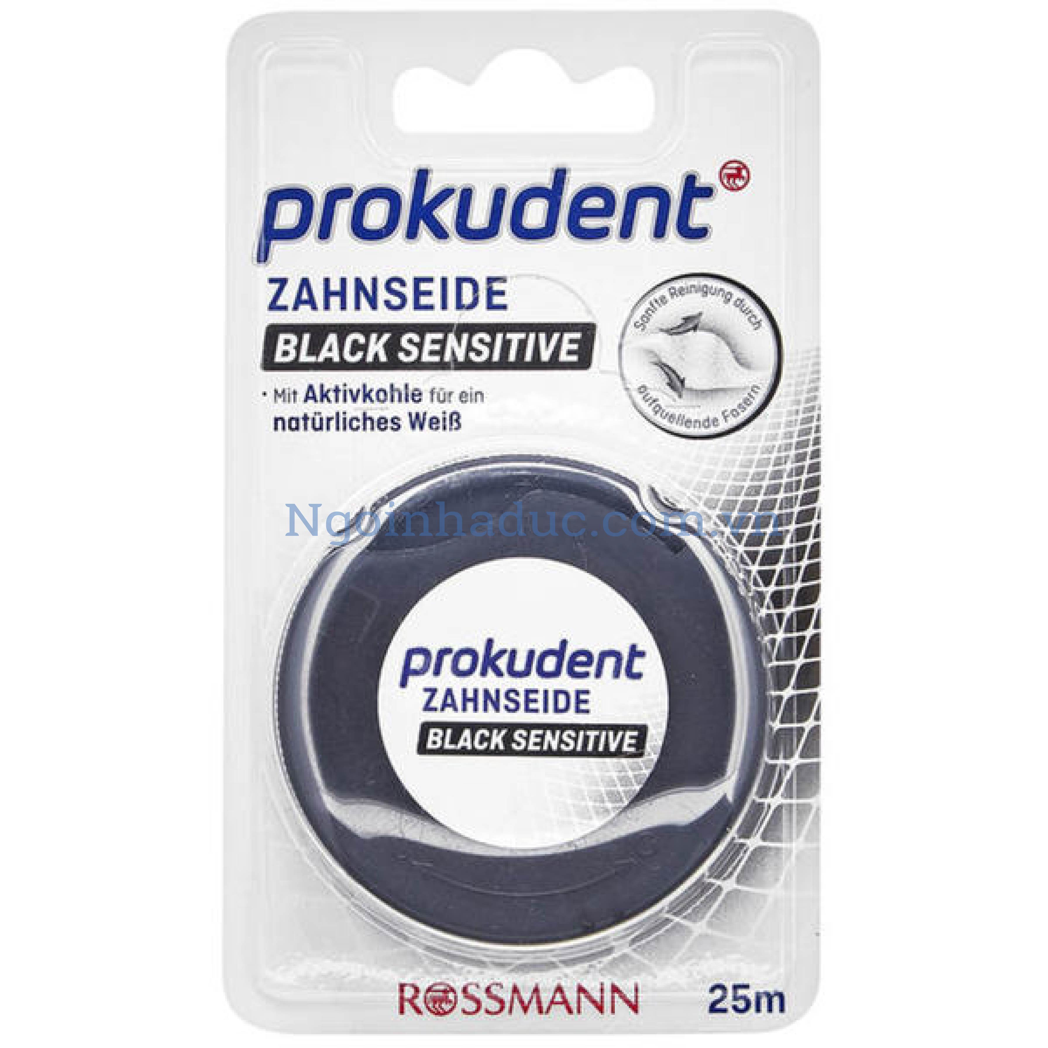 Chỉ nha khoa Prokudent Zahnseide Black Sensitive 25m