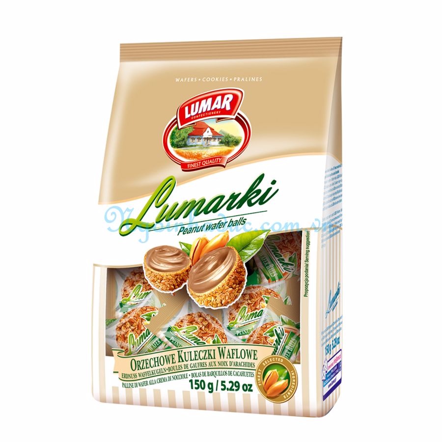 Kẹo socola hạt dẻ/lạc Lumarki 150g