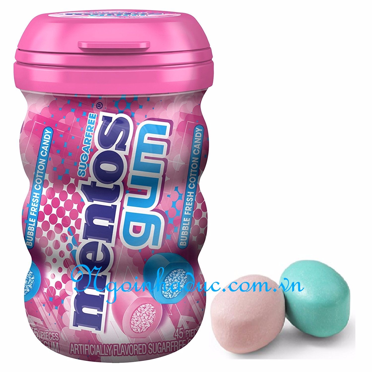 Kẹo cao su Mentos hồng (hộp 45c)