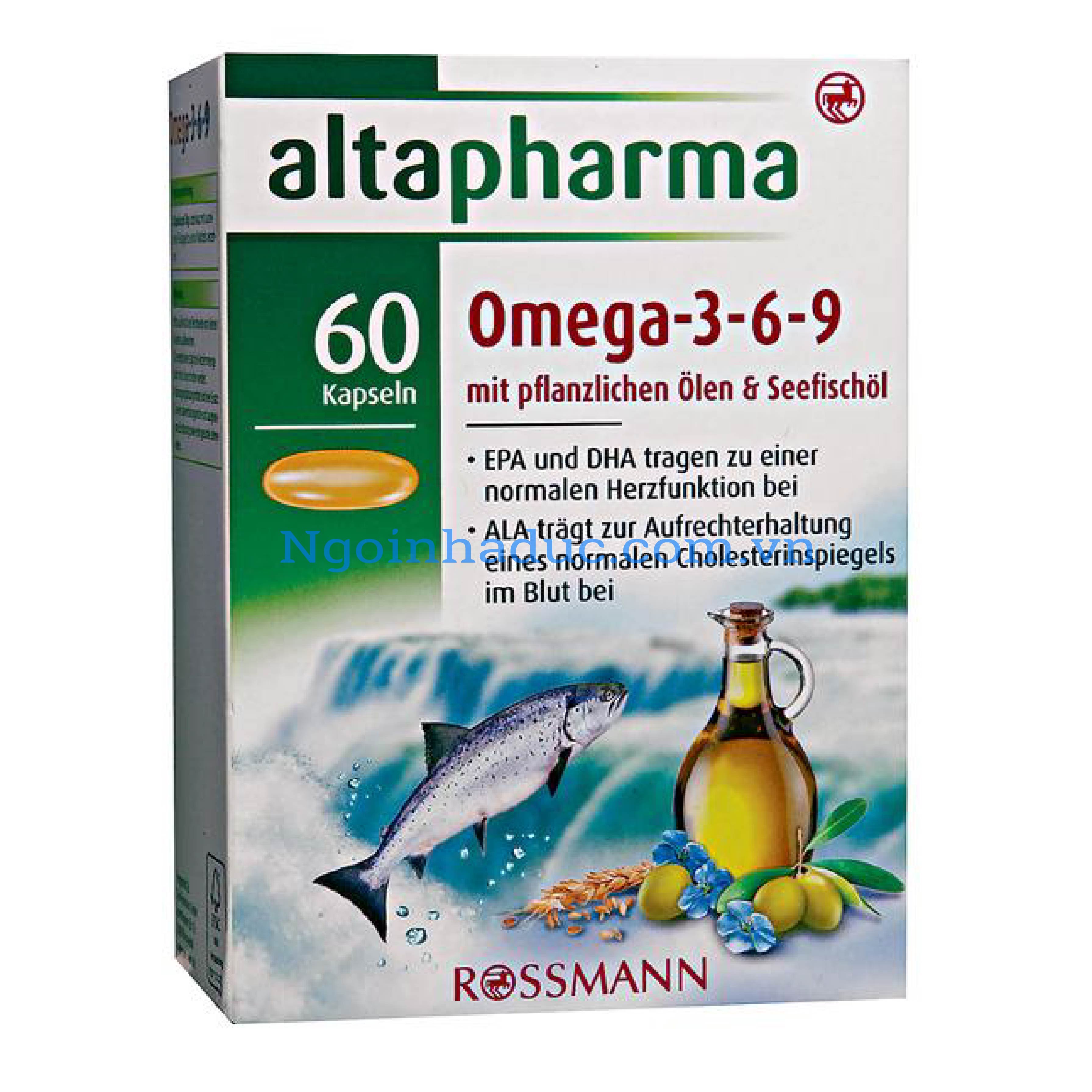 Viên uống Omega 3-6-9 Rossmann (60v)