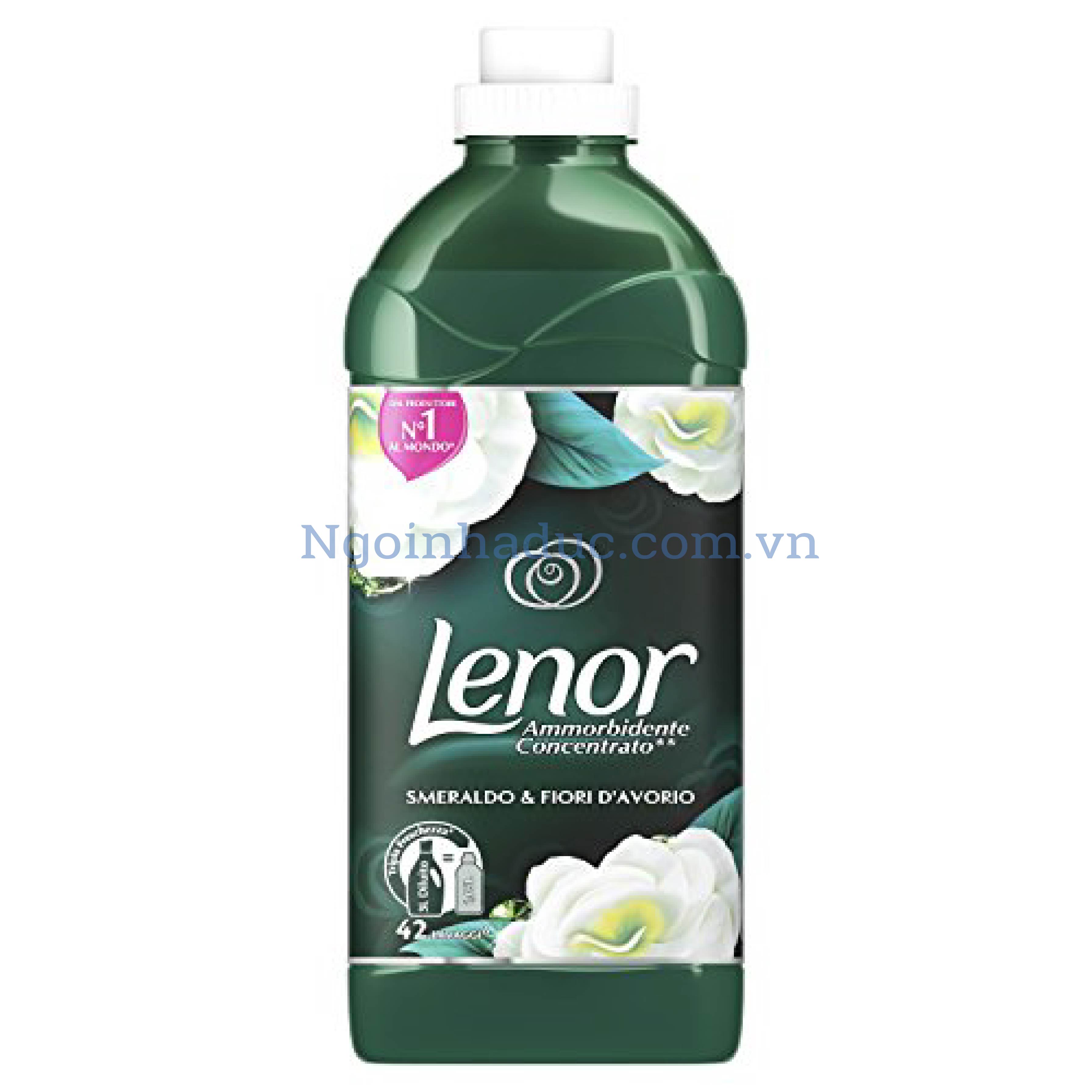 Nước xả vải Lenor 1.05L (màu xanh ngọc đậm)