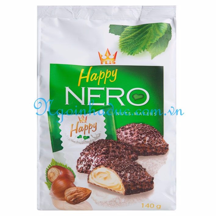 Kẹo xốp Happy Nero (nhân hạt dẻ) 140g 