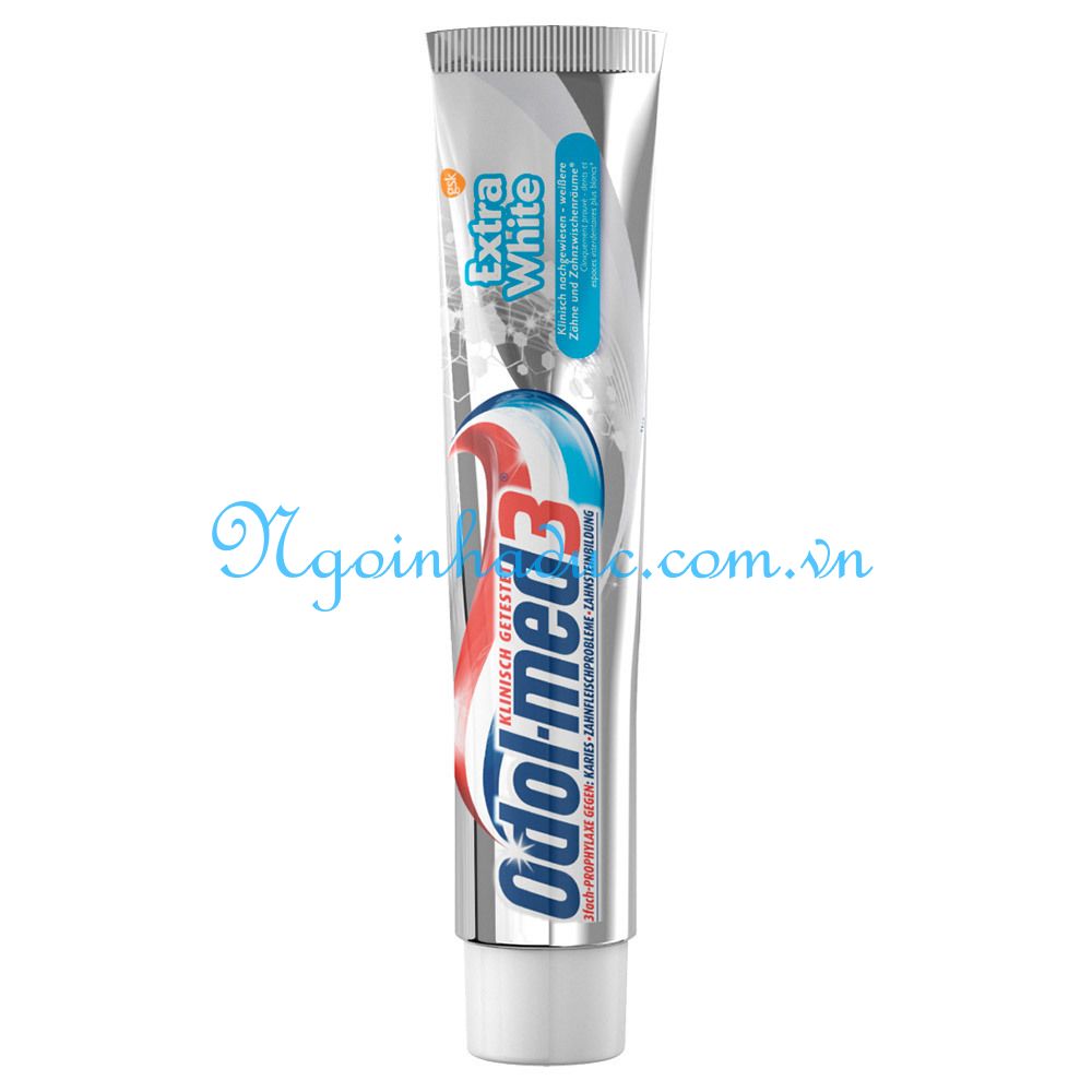 Kem đánh răng Odol-med3 75ml (Extra White - Trắng răng)