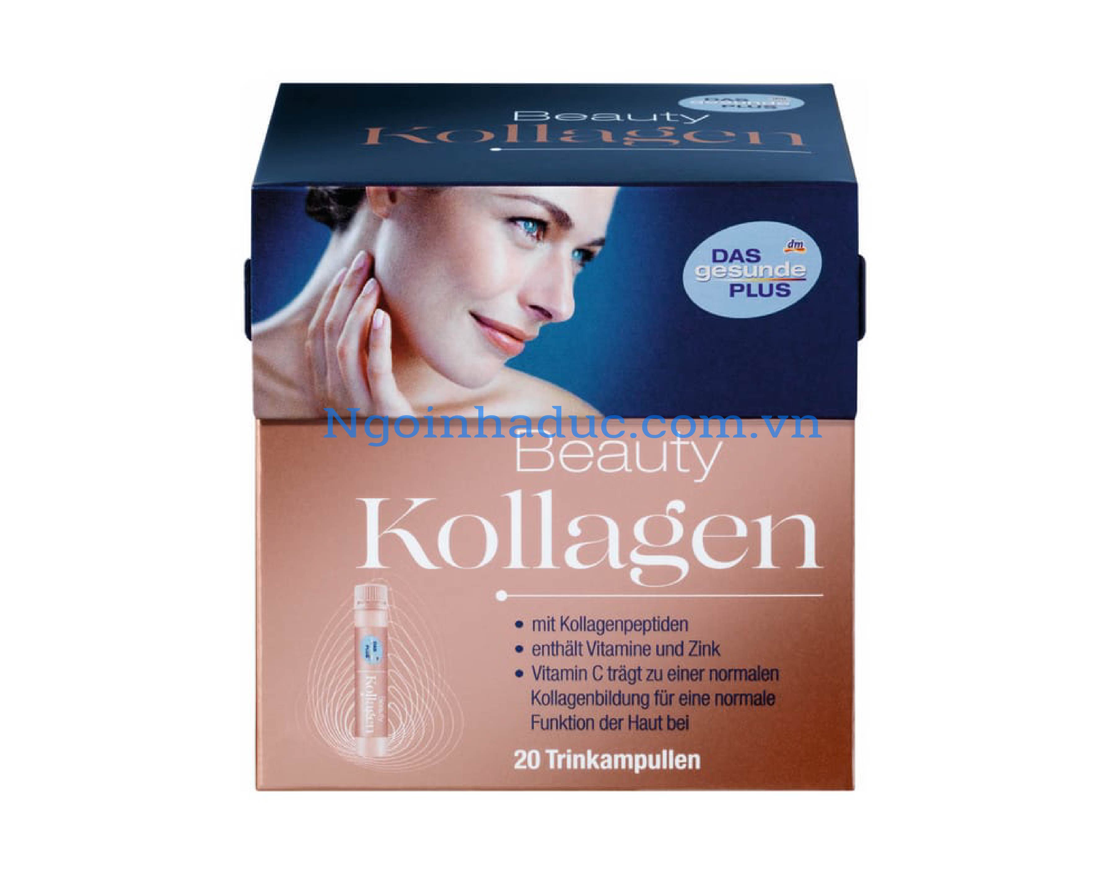 Collagen uống đẹp da Kollagen Beauty DAS Gesunde PLUS (Hộp 20 ống x 25ml)