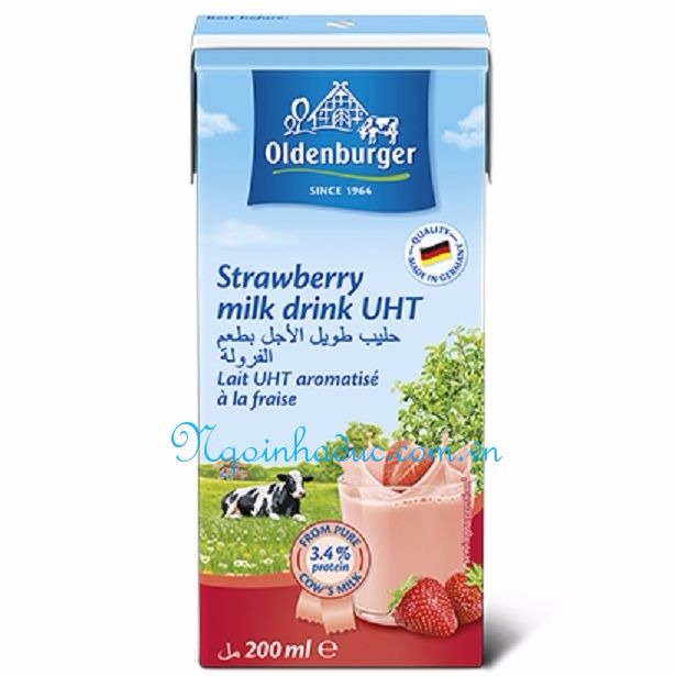 Sữa tươi hương dâu Oldenburger (200ml)