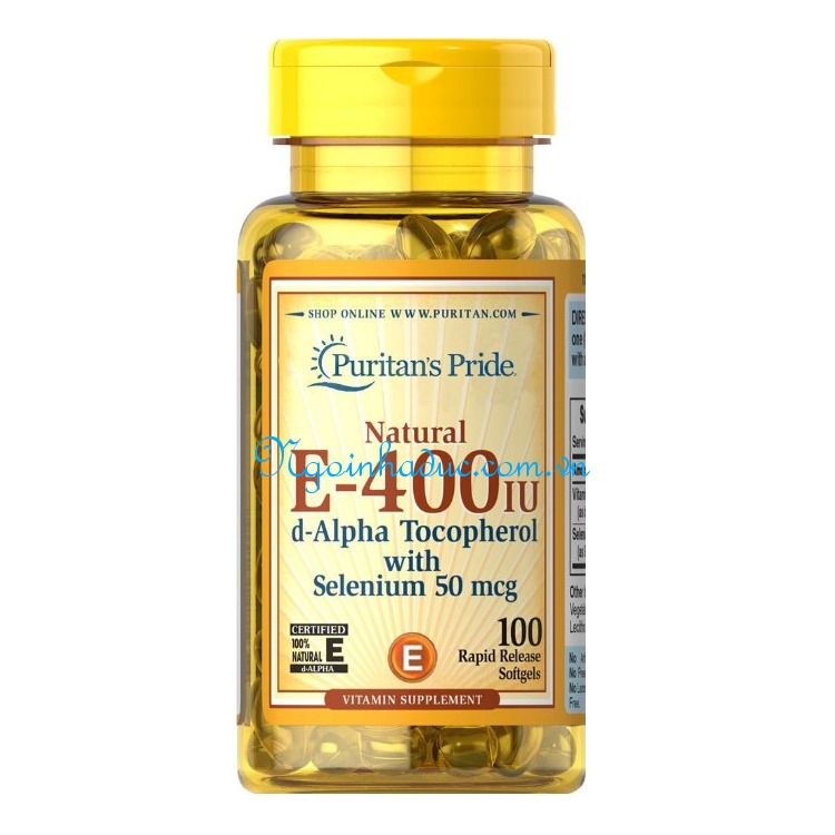 Vitamin E 400 IU (hộp 100v) (Mỹ)