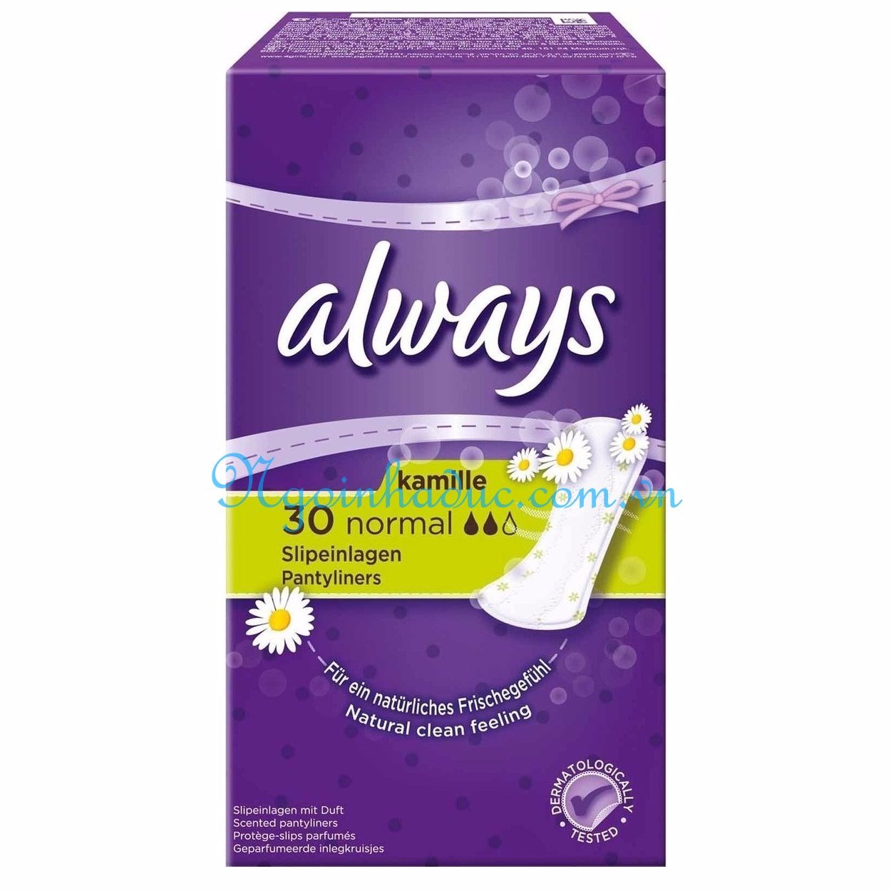 Băng vệ sinh hàng ngày Always Kamille 2 giọt (hộp 30c)