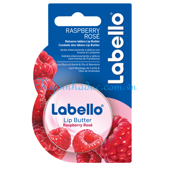 Kem trị nẻ môi Labello Raspberry Rosé (Hộp sắt 19ml)
