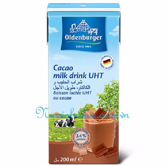 Sữa tươi hương cacao Oldenburger (200ml)