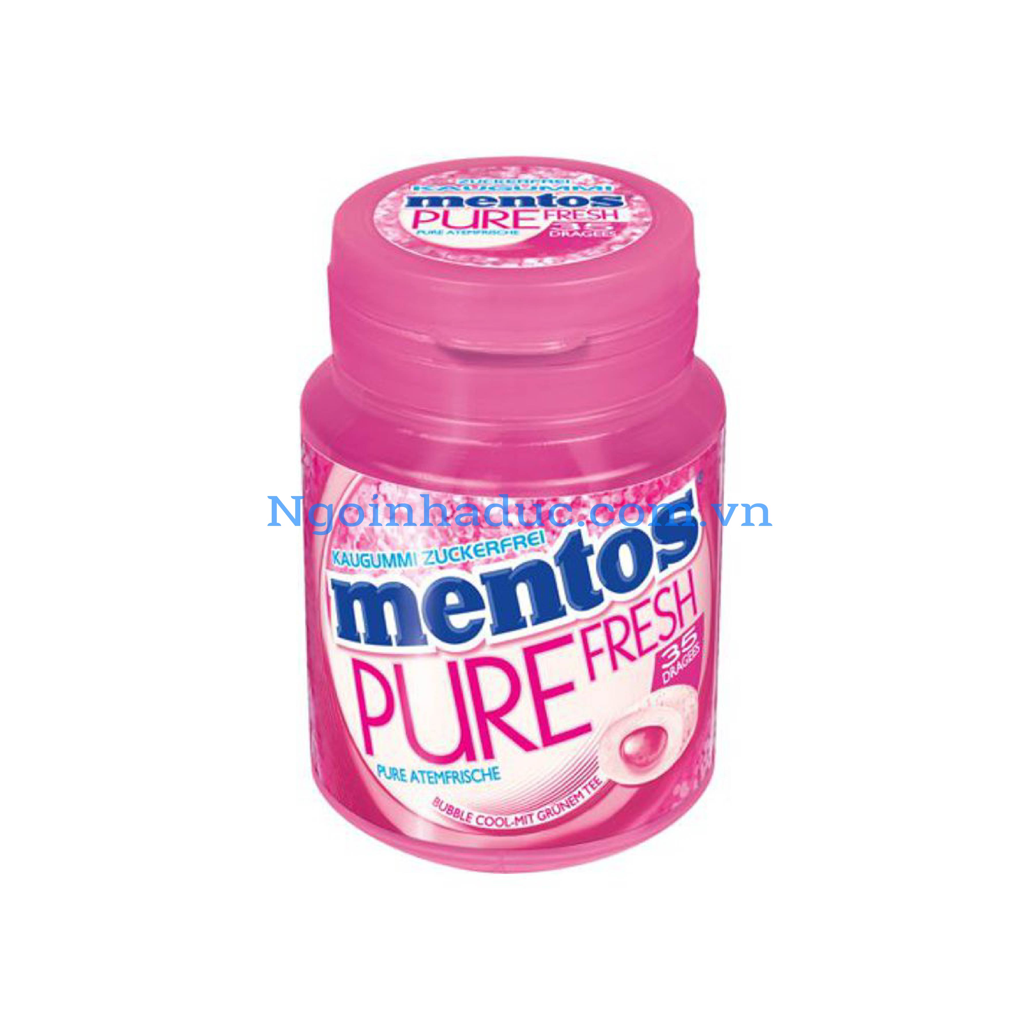 Kẹo cao su MENTOS Pure Fresh màu hồng (Hộp 35c - 70g)
