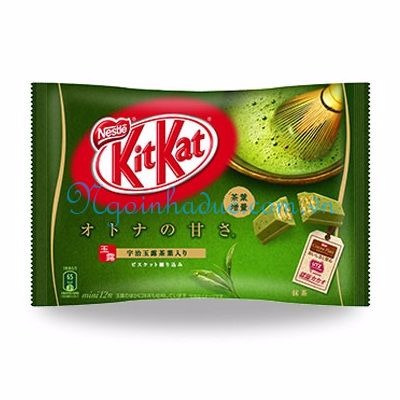 Kẹo Kitkat trà xanh Nestle - Nhật (gói 12c)