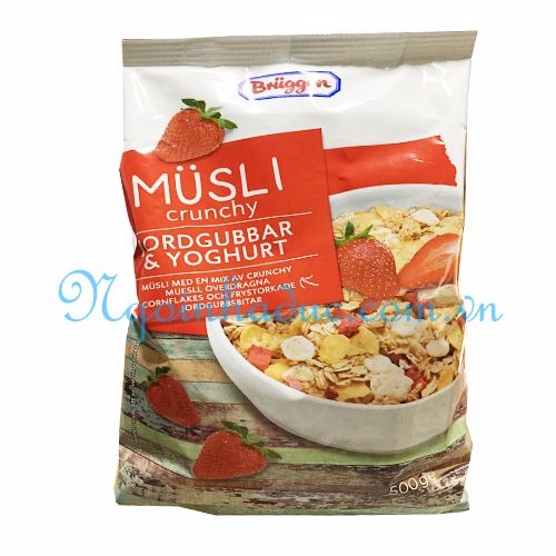 Ngũ cốc ăn liền Musli Crunchy 500g (Bruggen)