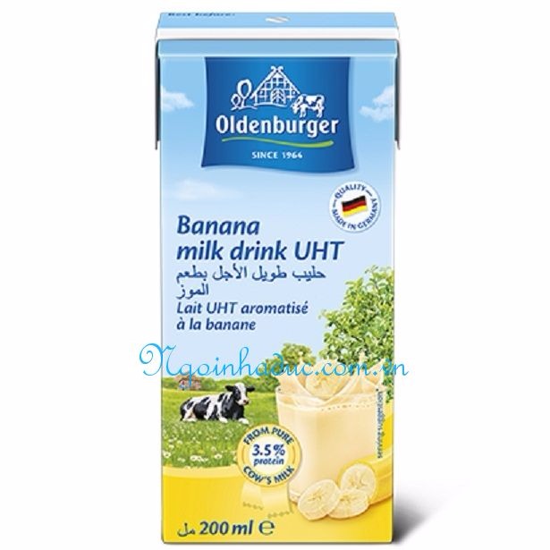 Sữa tươi hương chuối Oldenburger (200ml)