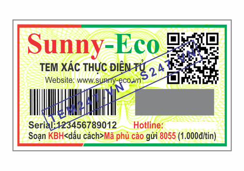 MS056 - Tem Sunny-eco kích cỡ 3x5
