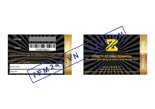 MS070 - Thẻ Bảo Hành ZenWatch