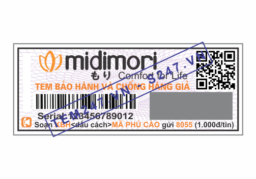 MS041 - Tem Midimori kích cỡ 1.8x4