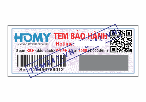 MS025 - Tem Homy kích cỡ 1.8x4