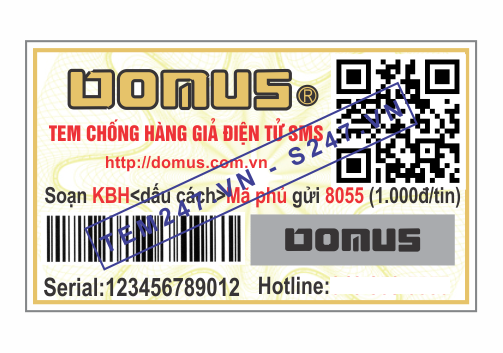 MS018 - Tem Donus kích cỡ 3x5