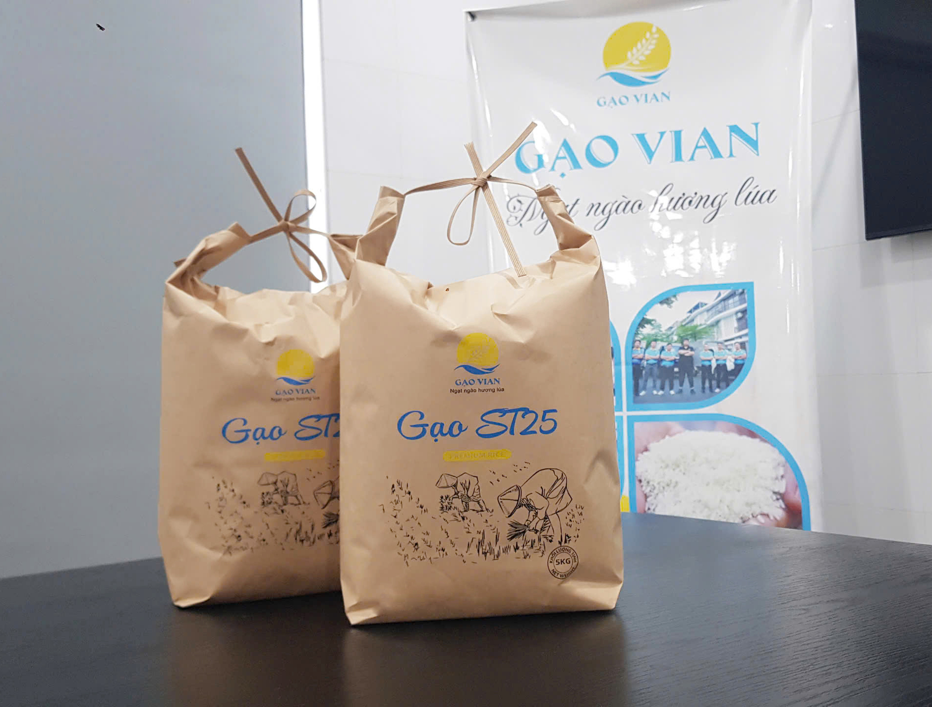 G1- GẠO ST25 VIAN - TÚI KRAFT 5KG